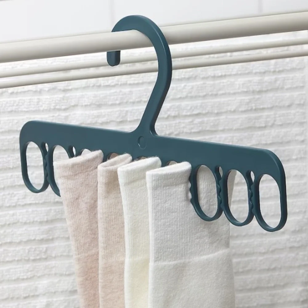 Multi-Functional Blue Hanger for Home Organization